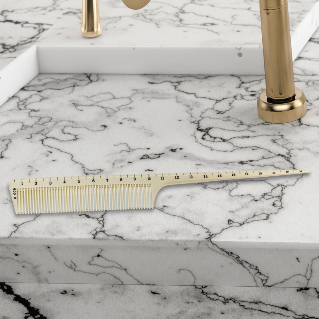 Professional Rat Tail Comb With Scale Pick Divide and Detangling Wet Dry Hair Styling Tools for Salon Beauty Promotion Students